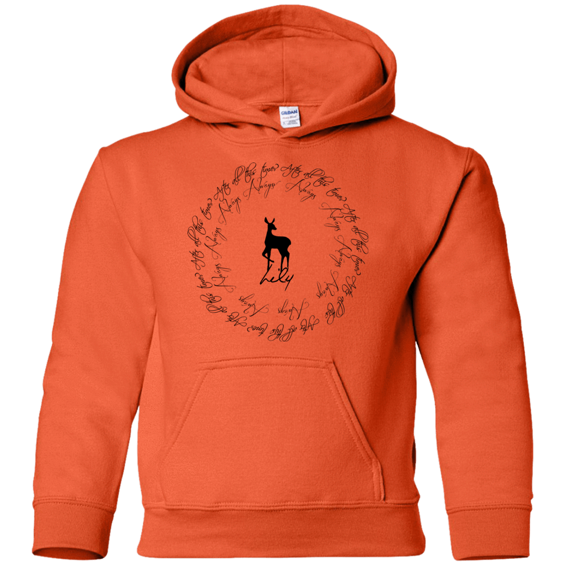 Sweatshirts Orange / YS After All This Time- Lily Youth Hoodie