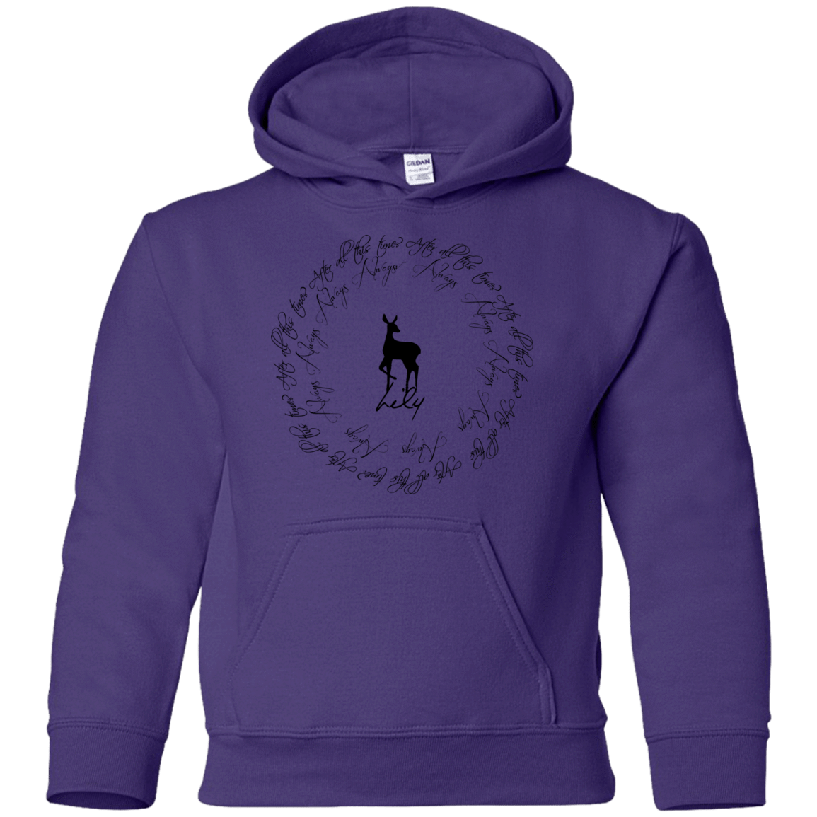 Sweatshirts Purple / YS After All This Time- Lily Youth Hoodie