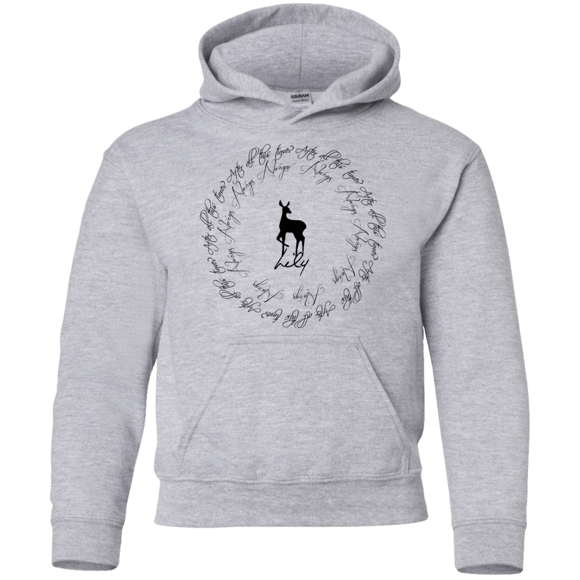 Sweatshirts Sport Grey / YS After All This Time- Lily Youth Hoodie