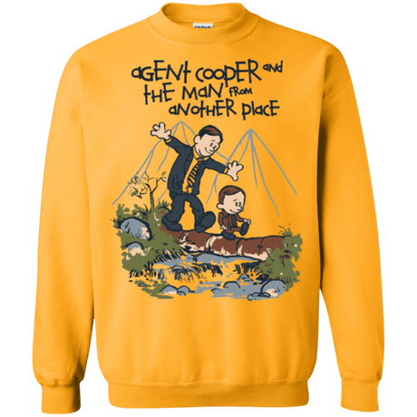 Sweatshirts Gold / Small Agent Cooper and Crewneck Sweatshirt