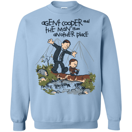 Sweatshirts Light Blue / Small Agent Cooper and Crewneck Sweatshirt