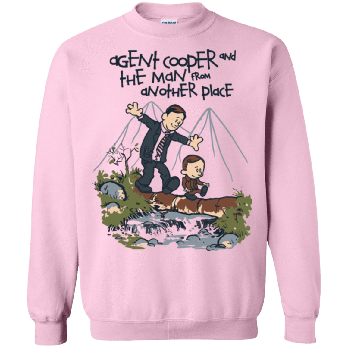 Sweatshirts Light Pink / Small Agent Cooper and Crewneck Sweatshirt