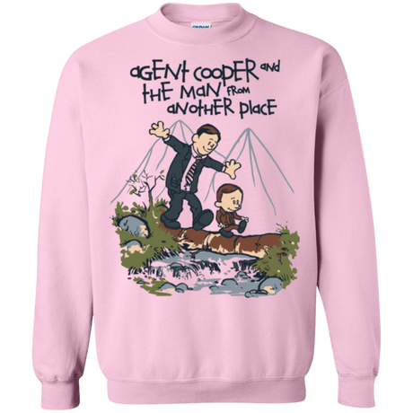 Sweatshirts Light Pink / Small Agent Cooper and Crewneck Sweatshirt