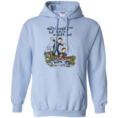 Sweatshirts Light Blue / Small Agent Cooper and Pullover Hoodie