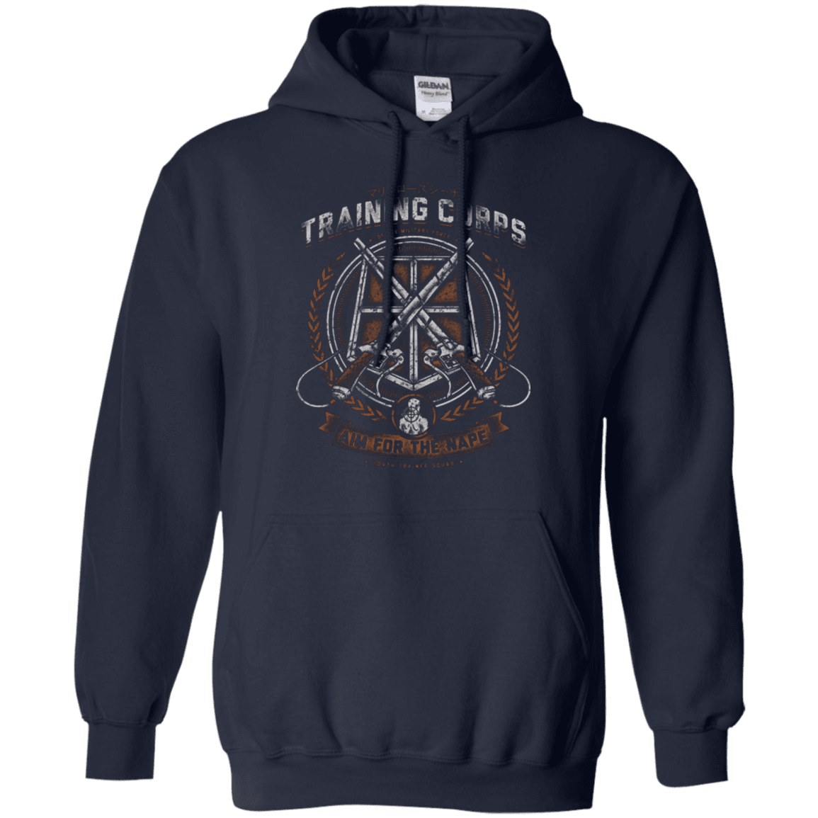Sweatshirts Navy / Small Aim for the Nape Pullover Hoodie