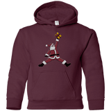 Sweatshirts Maroon / YS Air Santa Youth Hoodie