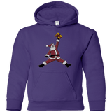 Sweatshirts Purple / YS Air Santa Youth Hoodie