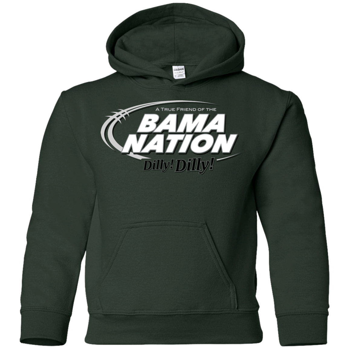 Sweatshirts Forest Green / YS Alabama Dilly Dilly Youth Hoodie