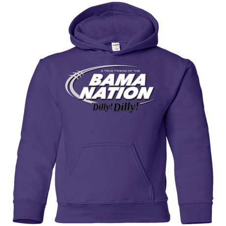 Sweatshirts Purple / YS Alabama Dilly Dilly Youth Hoodie
