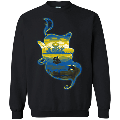 Sweatshirts Black / S Aladdin Silhouette Crewneck Sweatshirt