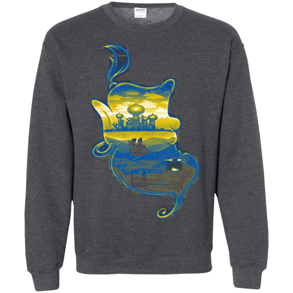 Sweatshirts Dark Heather / S Aladdin Silhouette Crewneck Sweatshirt