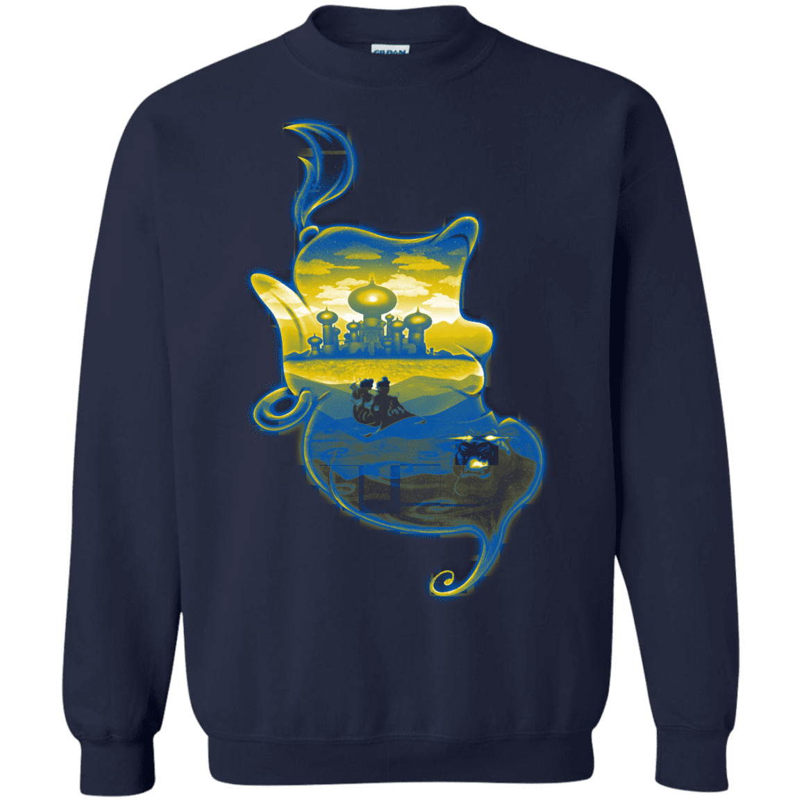 Sweatshirts Navy / S Aladdin Silhouette Crewneck Sweatshirt