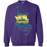 Sweatshirts Purple / S Aladdin Silhouette Crewneck Sweatshirt