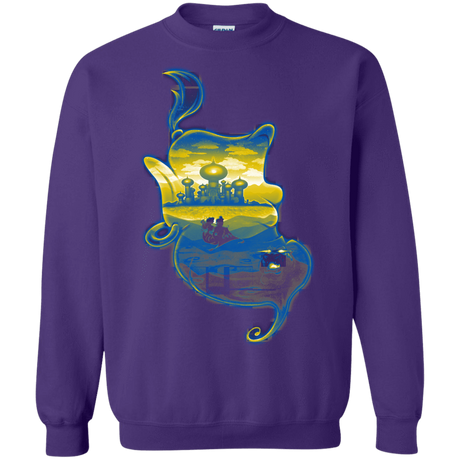 Sweatshirts Purple / S Aladdin Silhouette Crewneck Sweatshirt