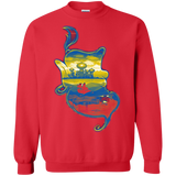 Sweatshirts Red / S Aladdin Silhouette Crewneck Sweatshirt