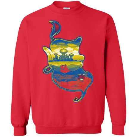 Sweatshirts Red / S Aladdin Silhouette Crewneck Sweatshirt