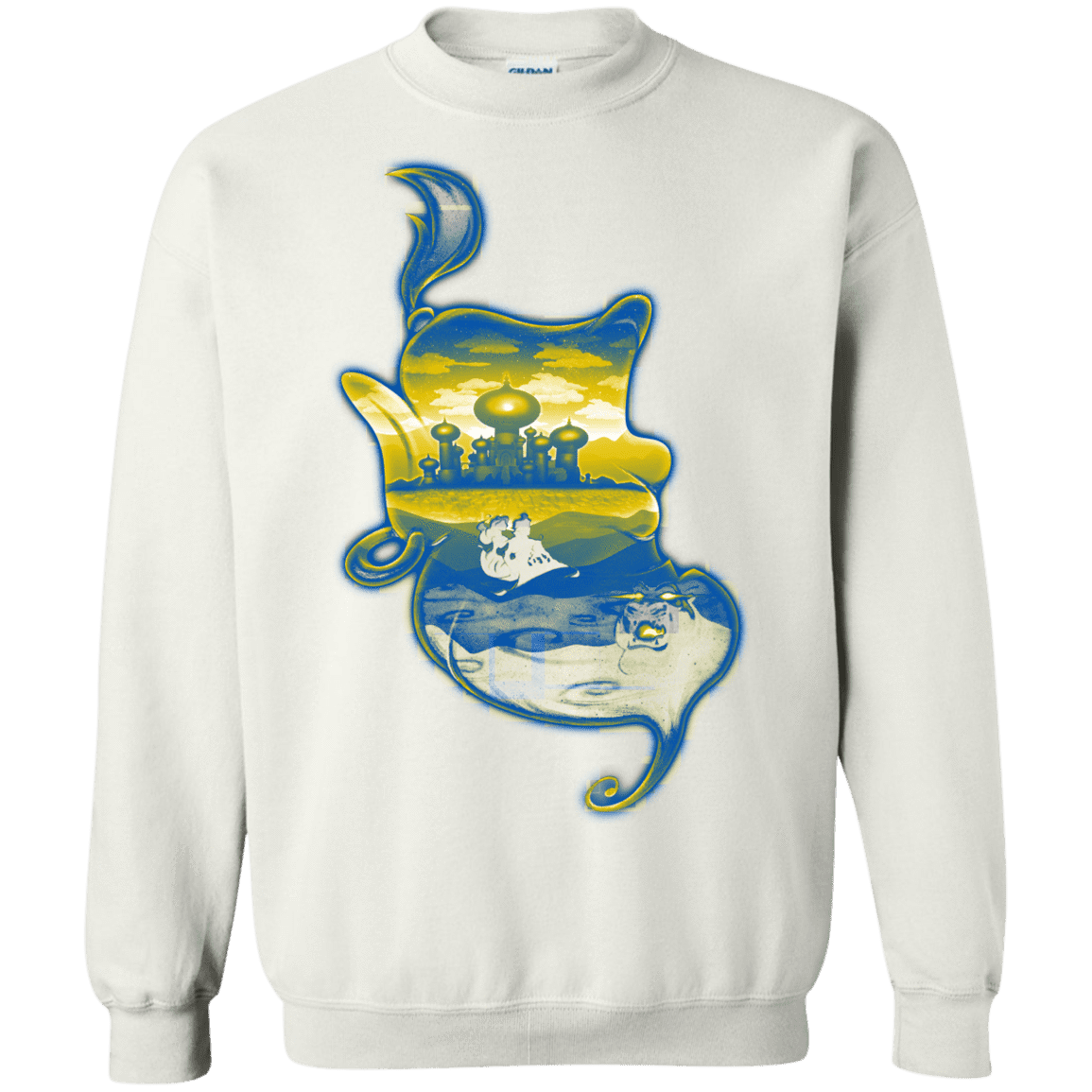 Sweatshirts White / S Aladdin Silhouette Crewneck Sweatshirt