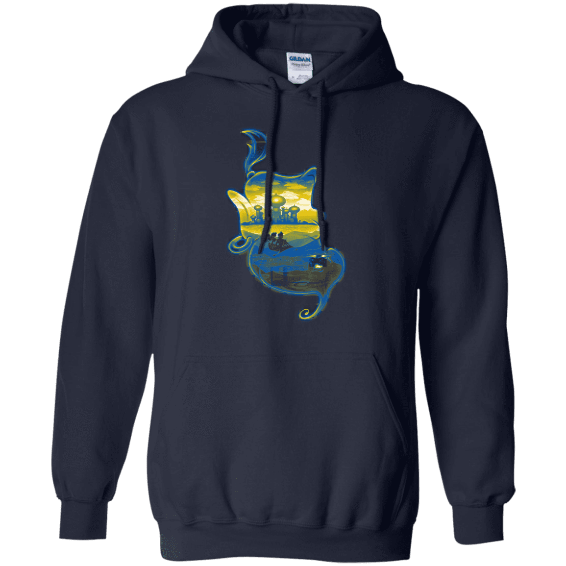 Sweatshirts Navy / S Aladdin Silhouette Pullover Hoodie