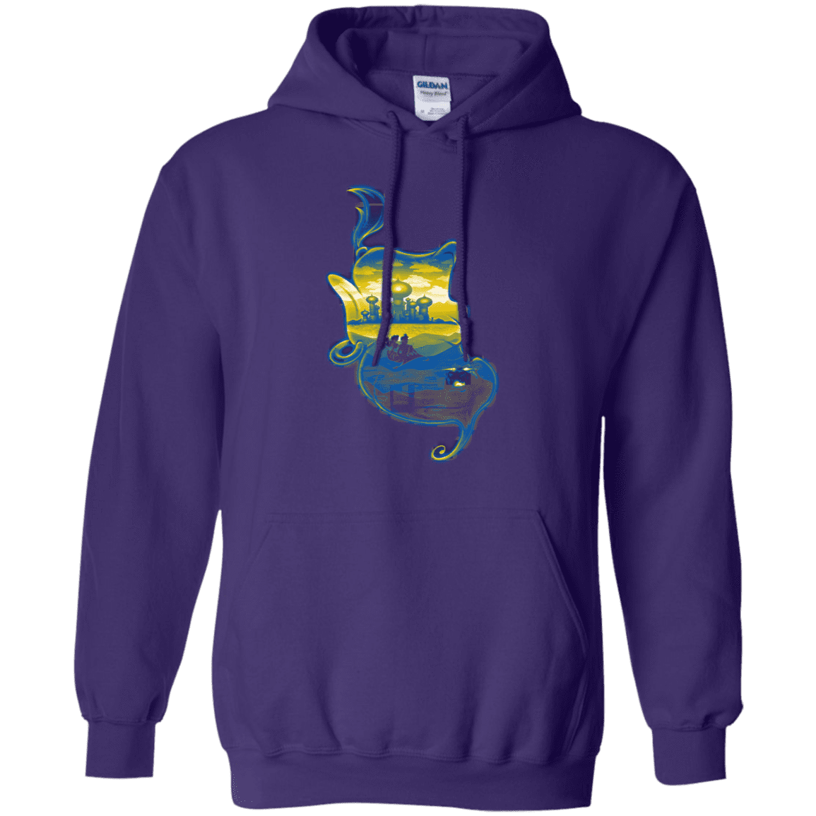 Sweatshirts Purple / S Aladdin Silhouette Pullover Hoodie