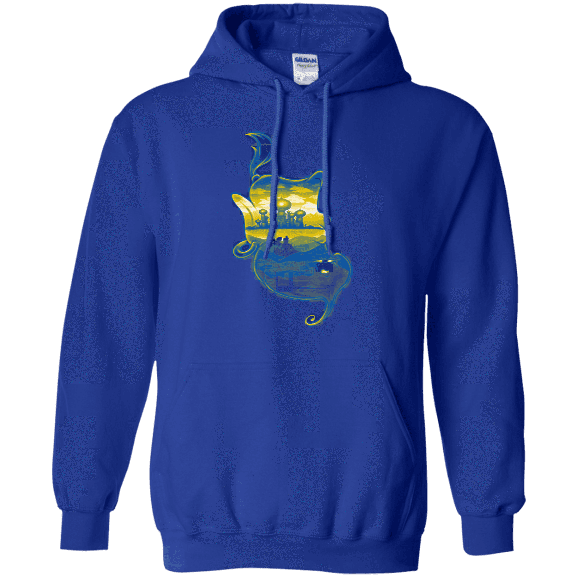 Sweatshirts Royal / S Aladdin Silhouette Pullover Hoodie