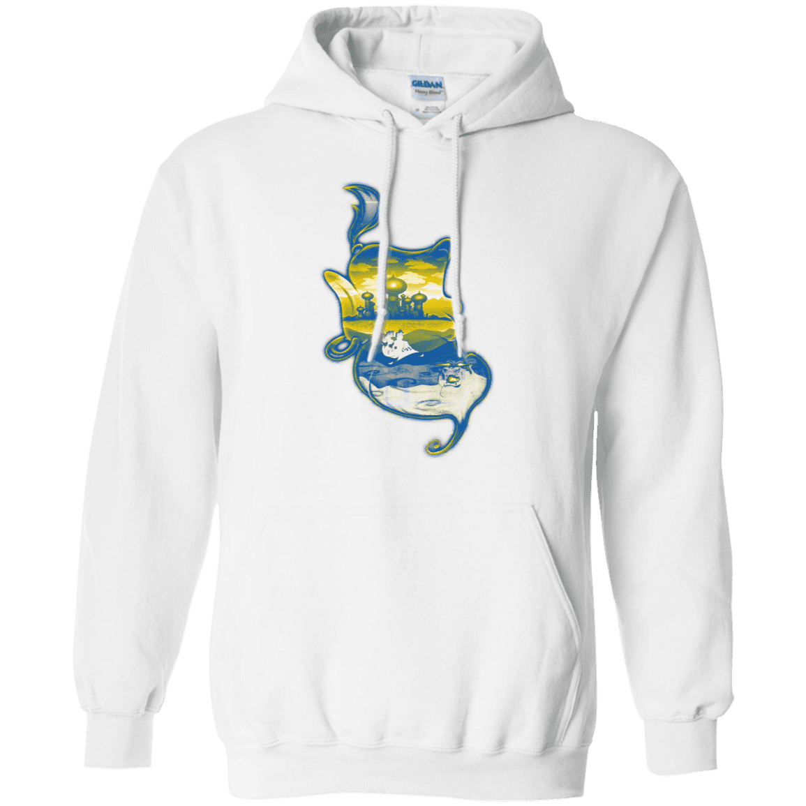 Sweatshirts White / S Aladdin Silhouette Pullover Hoodie