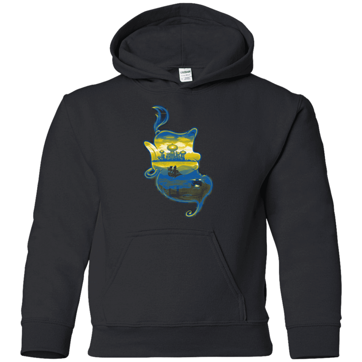 Sweatshirts Black / YS Aladdin Silhouette Youth Hoodie