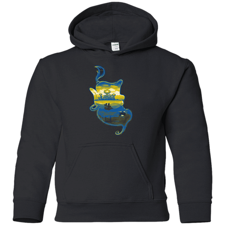 Sweatshirts Black / YS Aladdin Silhouette Youth Hoodie