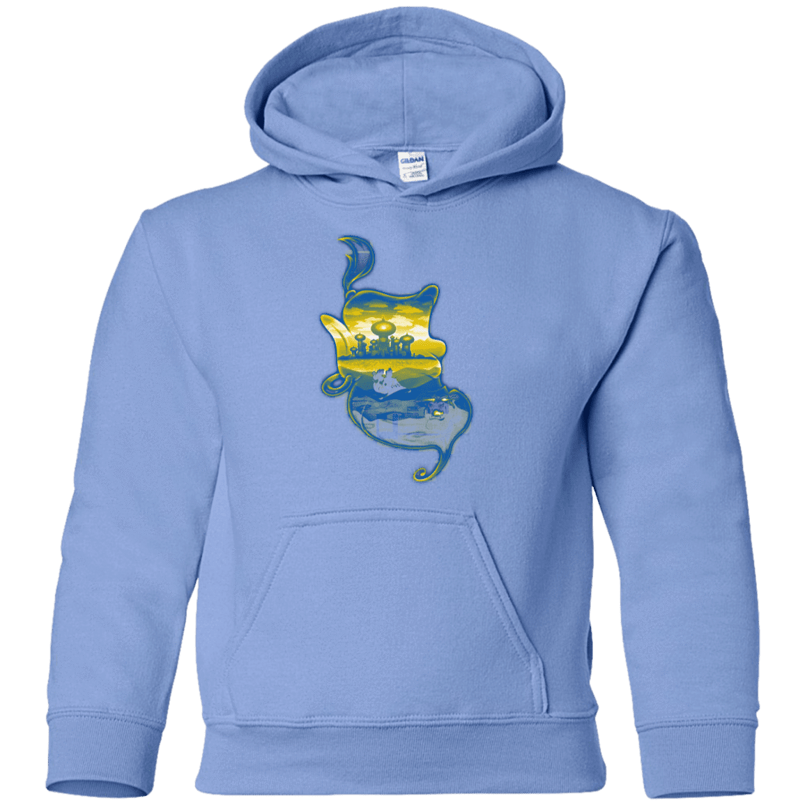 Sweatshirts Carolina Blue / YS Aladdin Silhouette Youth Hoodie