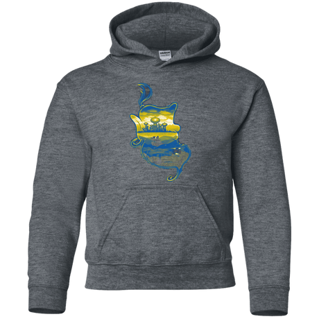 Sweatshirts Dark Heather / YS Aladdin Silhouette Youth Hoodie