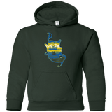 Sweatshirts Forest Green / YS Aladdin Silhouette Youth Hoodie