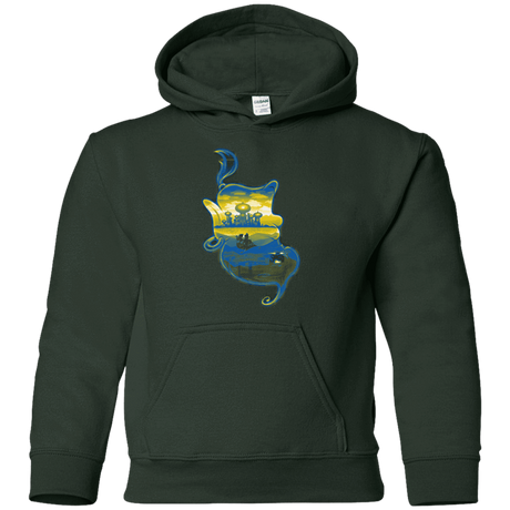 Sweatshirts Forest Green / YS Aladdin Silhouette Youth Hoodie