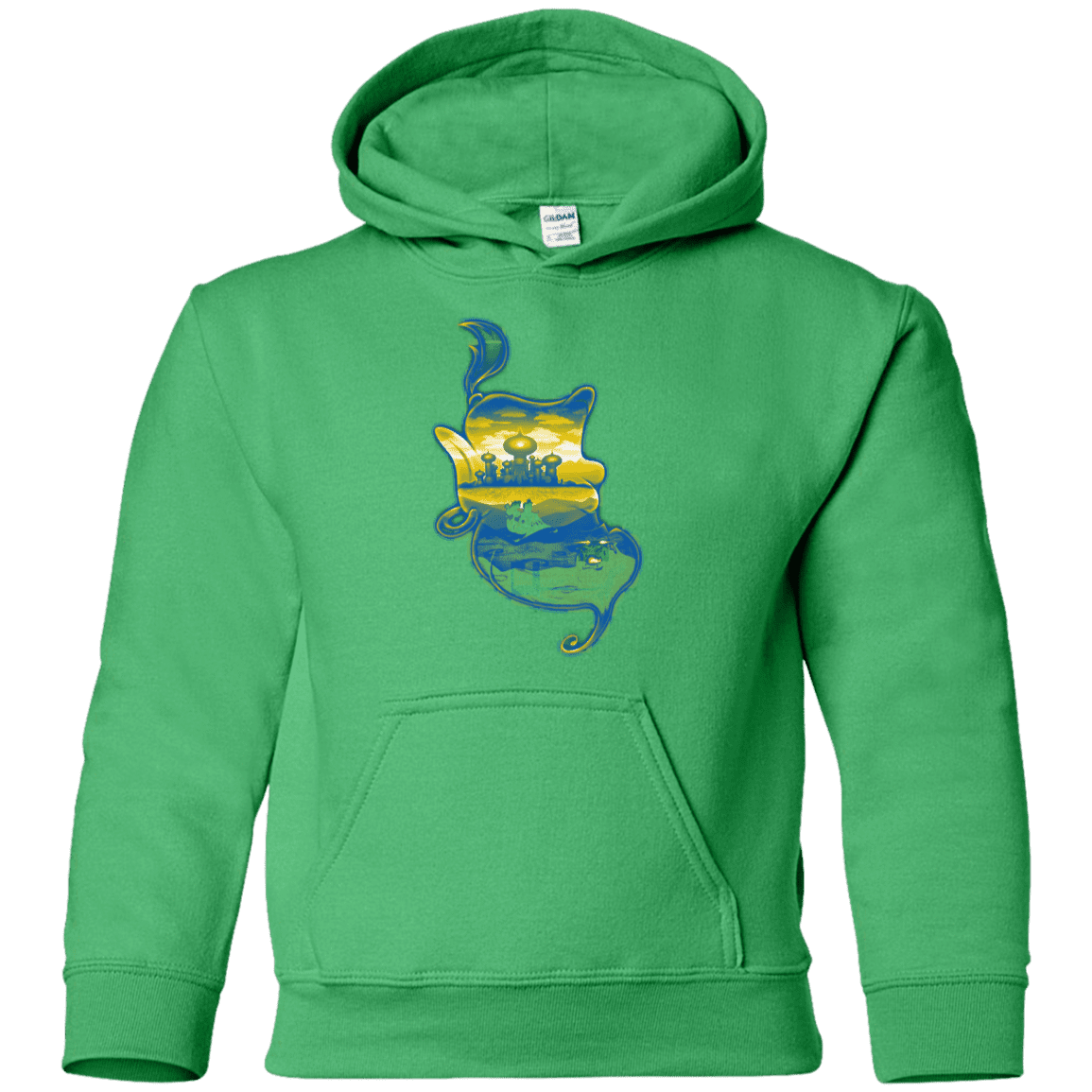 Sweatshirts Irish Green / YS Aladdin Silhouette Youth Hoodie