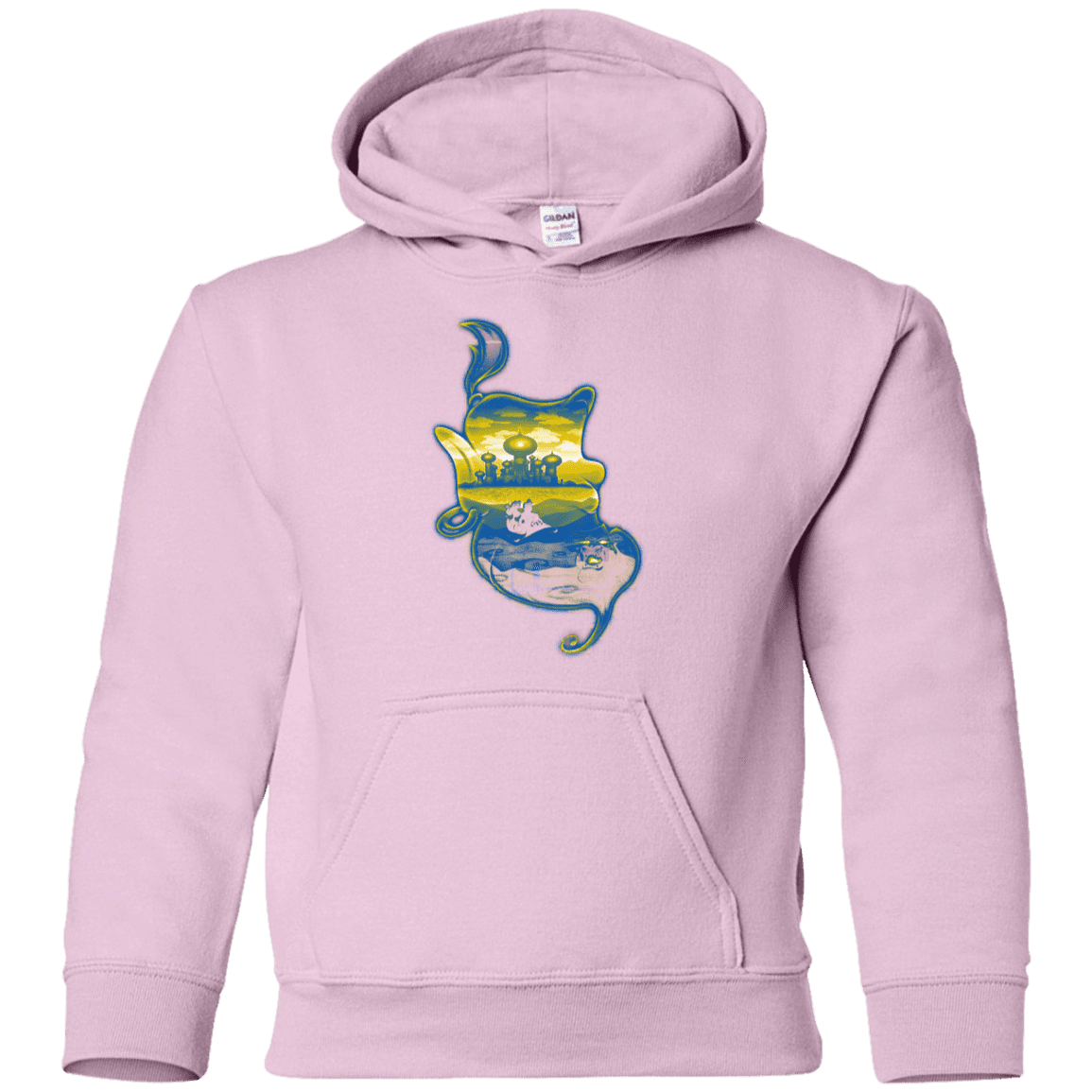 Sweatshirts Light Pink / YS Aladdin Silhouette Youth Hoodie