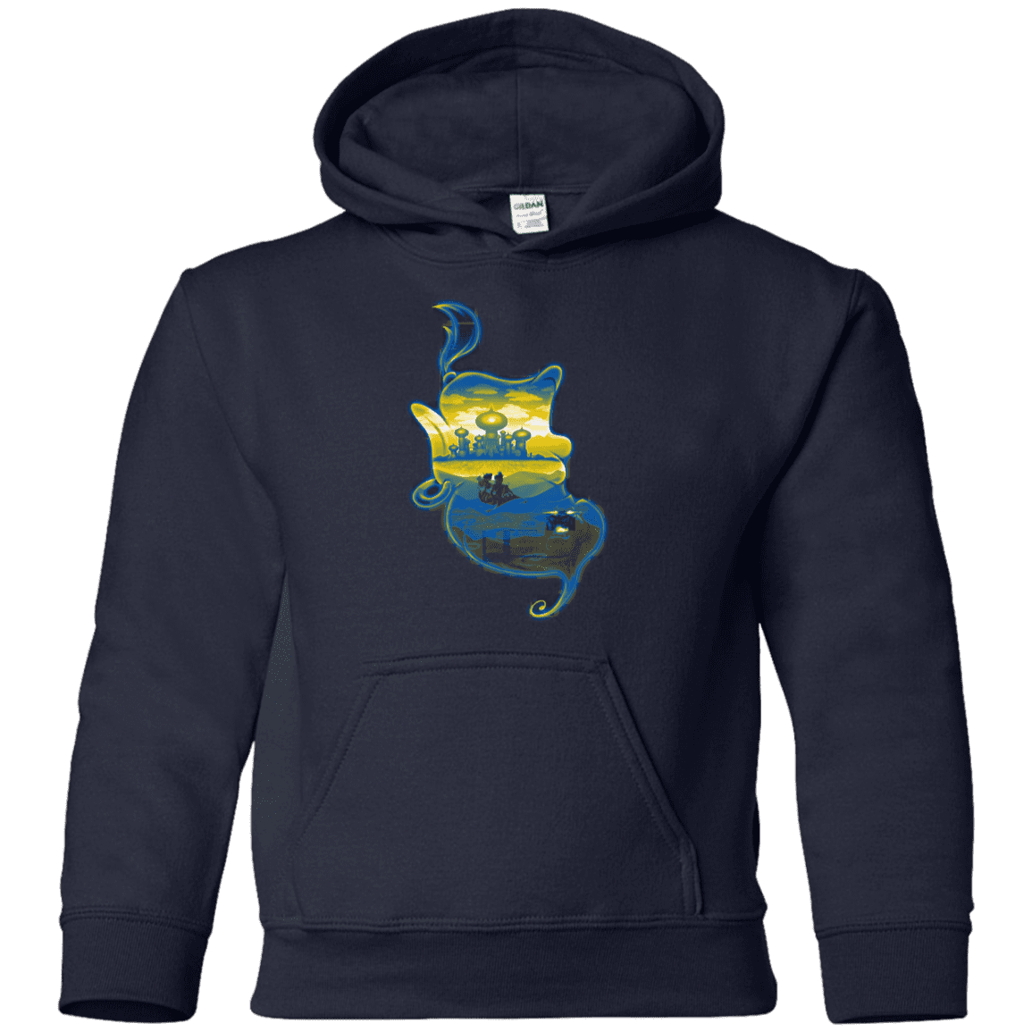 Sweatshirts Navy / YS Aladdin Silhouette Youth Hoodie