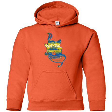 Sweatshirts Orange / YS Aladdin Silhouette Youth Hoodie