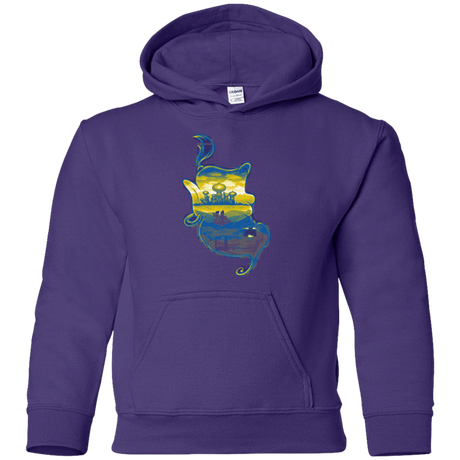 Sweatshirts Purple / YS Aladdin Silhouette Youth Hoodie