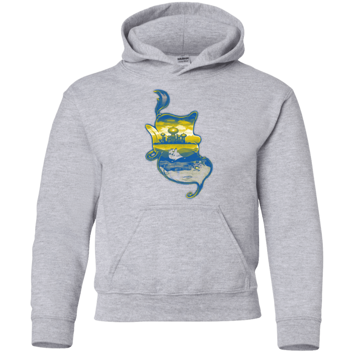 Sweatshirts Sport Grey / YS Aladdin Silhouette Youth Hoodie