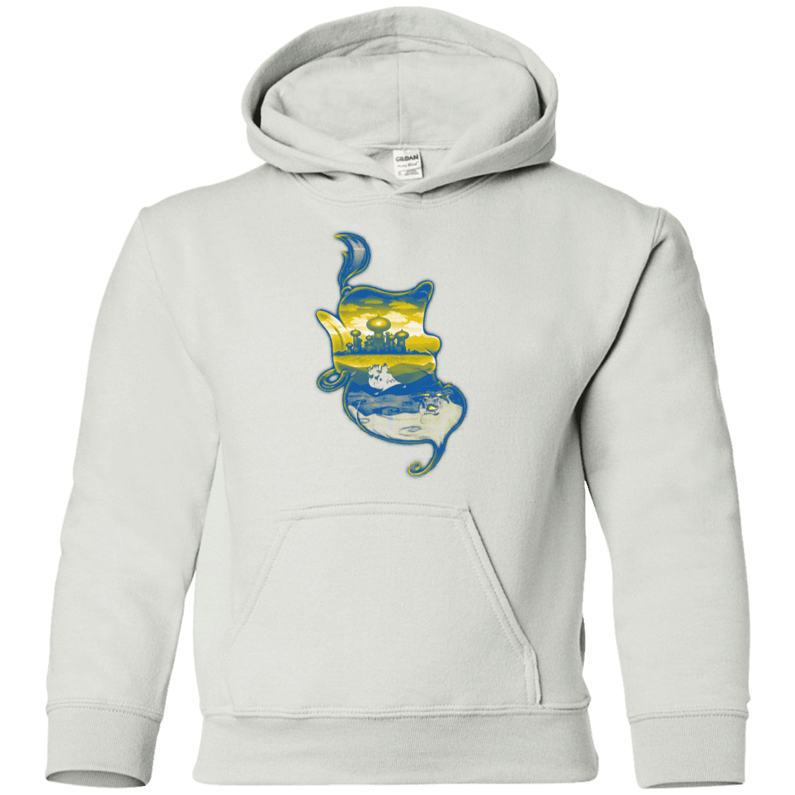 Sweatshirts White / YS Aladdin Silhouette Youth Hoodie