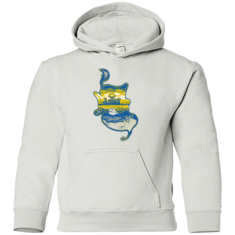 Sweatshirts White / YS Aladdin Silhouette Youth Hoodie