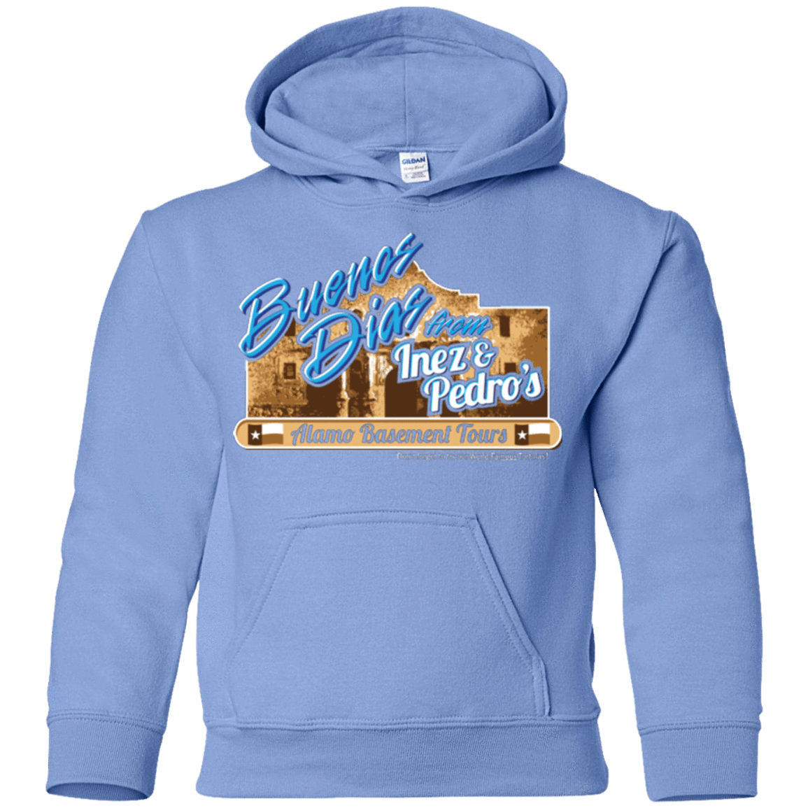Sweatshirts Carolina Blue / YS Alamo Basement Youth Hoodie