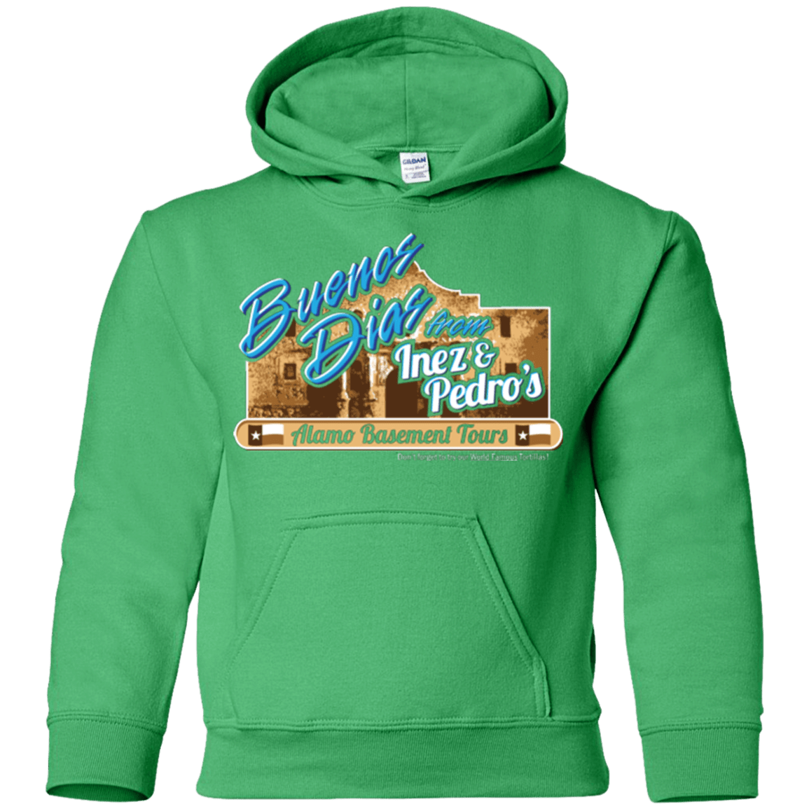 Sweatshirts Irish Green / YS Alamo Basement Youth Hoodie