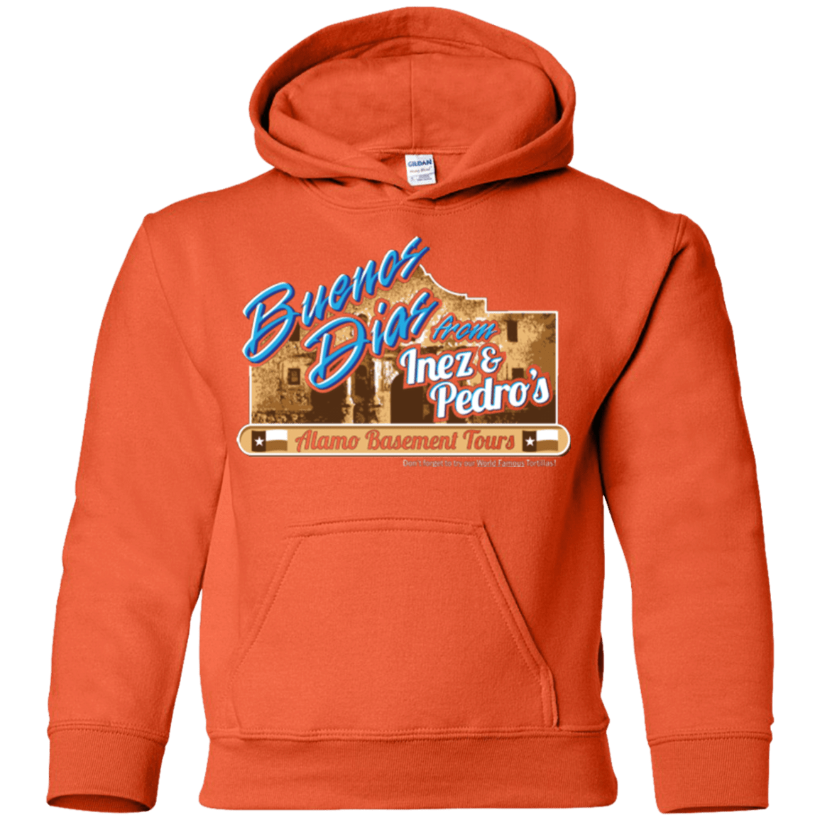 Sweatshirts Orange / YS Alamo Basement Youth Hoodie