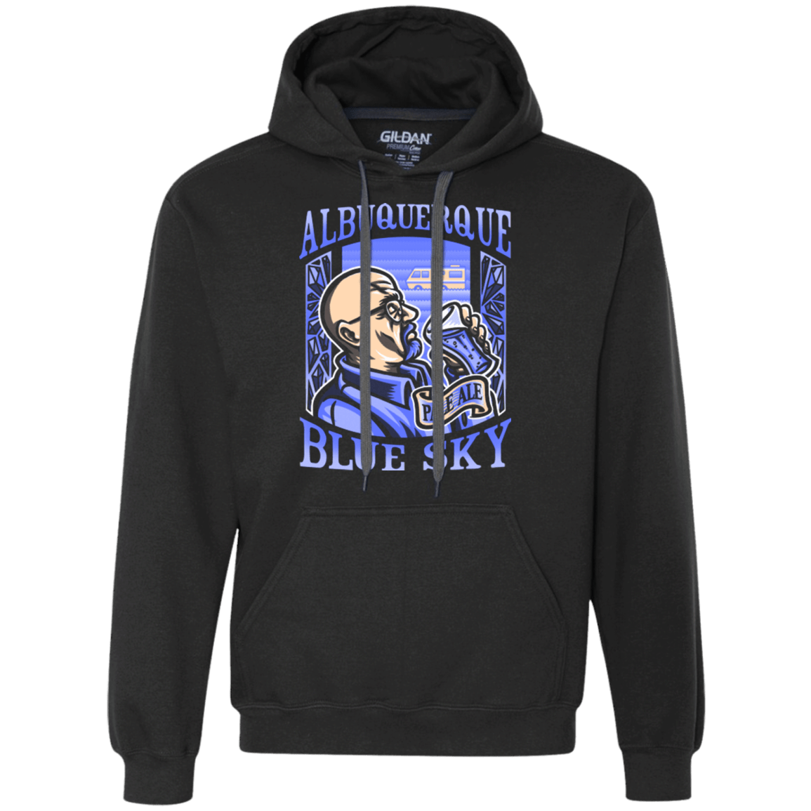 Sweatshirts Black / Small Albuquerque Blue Sky Premium Fleece Hoodie