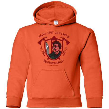 Sweatshirts Orange / YS Aldos Barber Shop Youth Hoodie