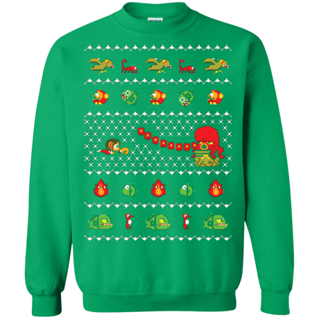 Sweatshirts Irish Green / Small Alex Kidd In Christmas World Crewneck Sweatshirt