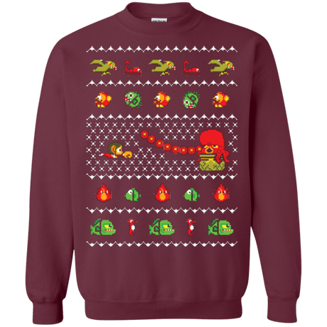 Sweatshirts Maroon / Small Alex Kidd In Christmas World Crewneck Sweatshirt