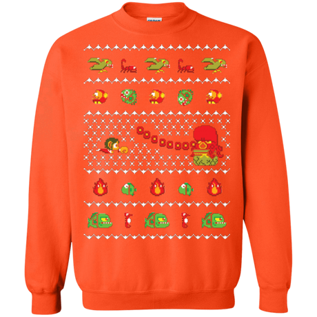 Sweatshirts Orange / Small Alex Kidd In Christmas World Crewneck Sweatshirt
