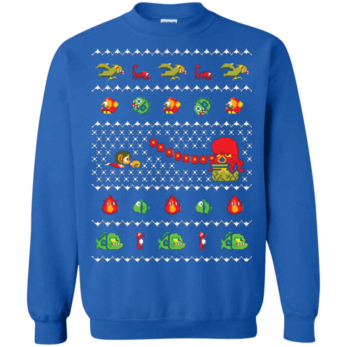 Sweatshirts Royal / Small Alex Kidd In Christmas World Crewneck Sweatshirt