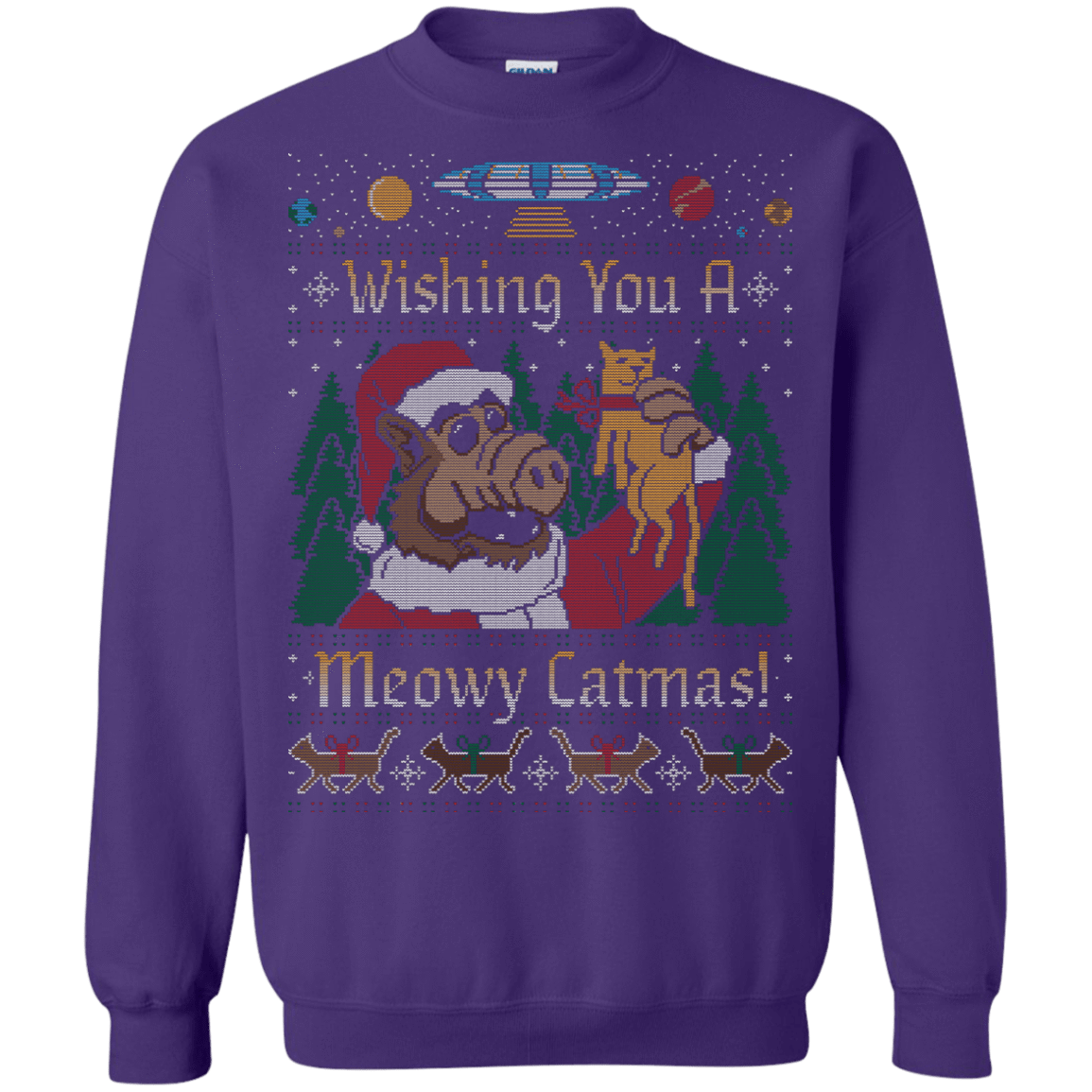 Sweatshirts Purple / Small ALF SWEATER Crewneck Sweatshirt