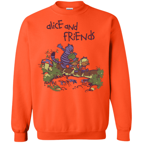 Sweatshirts Orange / Small Alice and Friends Crewneck Sweatshirt